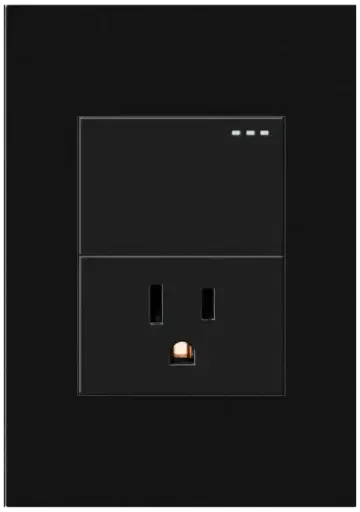 [ETI104] Toma + Interruptor Black Luxury Mercury