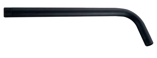 [VQART003] Brazo Tubo Ducha Regadera 35cm Negro Mate Acero Inox Valqua