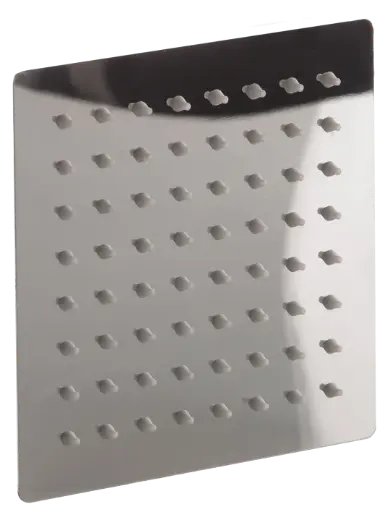 Ducha Regadera Cuadrada Metalica Cromo Valqua
