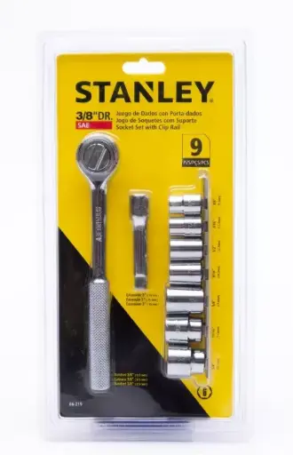 Juego De Dados Con Rache Mando 3/8" 10 Piezas Stanley