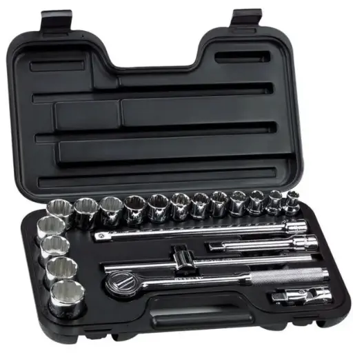 [86-533] Juego De Copas 22 Piezas 1/2" De 3/8″ A 1.1/8″ Stanley