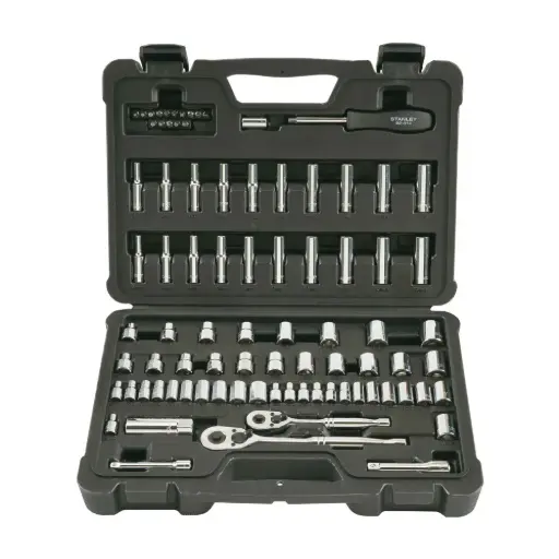 [STMT71651] Juego De Copas Mixtas 85 Piezas Cuadrante 1/4"-3/8" Stanley