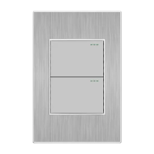 [ETI44] Interruptor Doble Conmutable Mercury Stainless Mercury