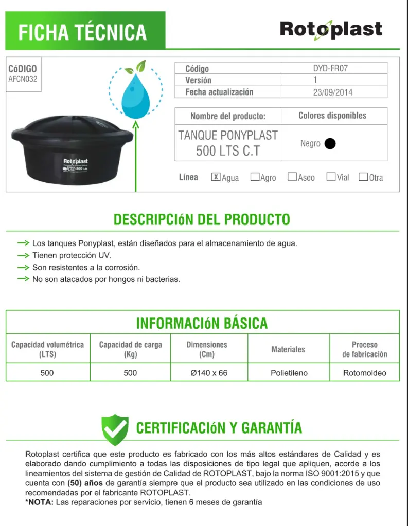 Tanque Ponyplast 500.webp