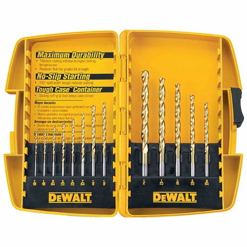 Juego de brocas para metal HSS titanio Dewalt