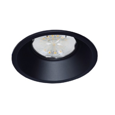 LAMPARA DE EMPOTRAR SIN BOMBILLO RIGEL NEGRO YD-221/N PARA GU10 TECNOLITE