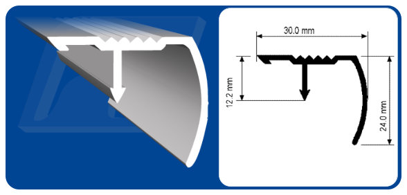 Pirlan Protector Escalera 30x24mm 6m Alumina