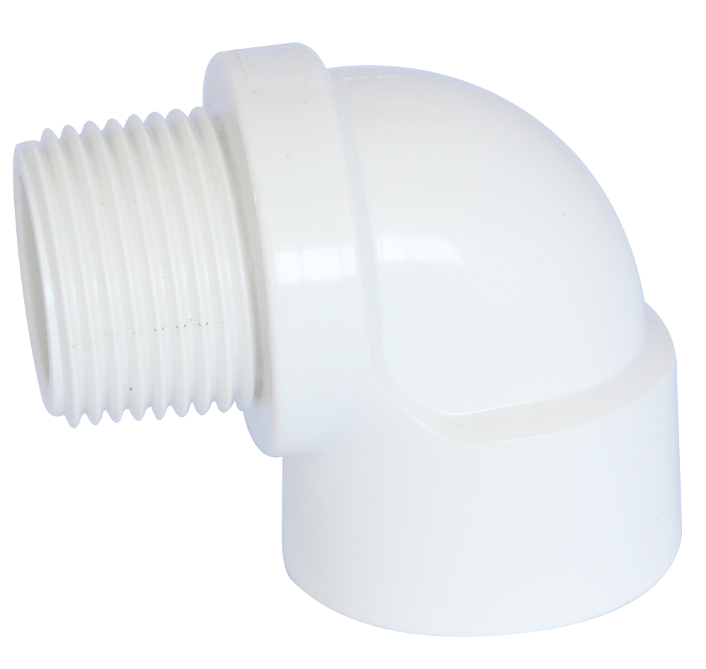 Codo 90° Macho Presión PVC
