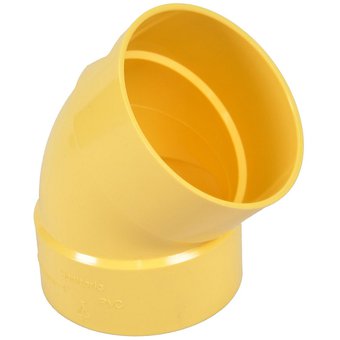 Codo 45° Sanitario PVC Durman 