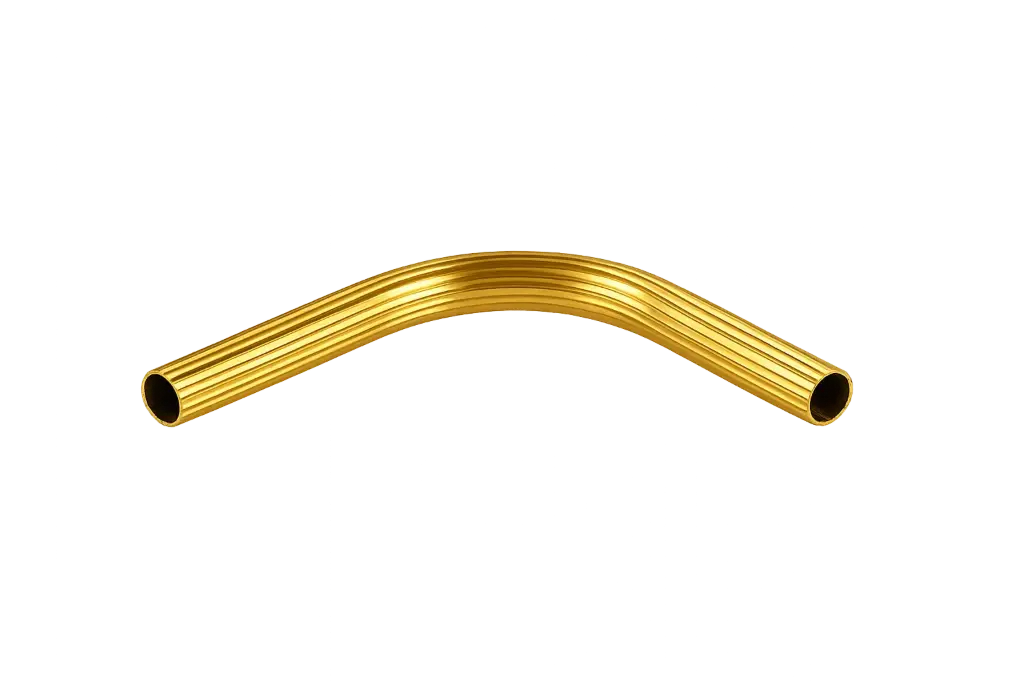 Curva Ranurada Dorada 1"
