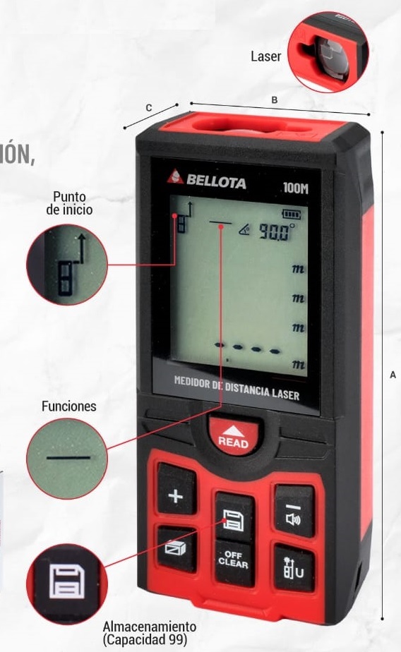 Medidor Laser Bellota