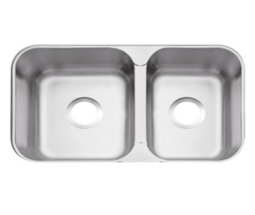 Lavaplatos Doble Sobreponer Rectangular 69x40cm Satinado Tramontina