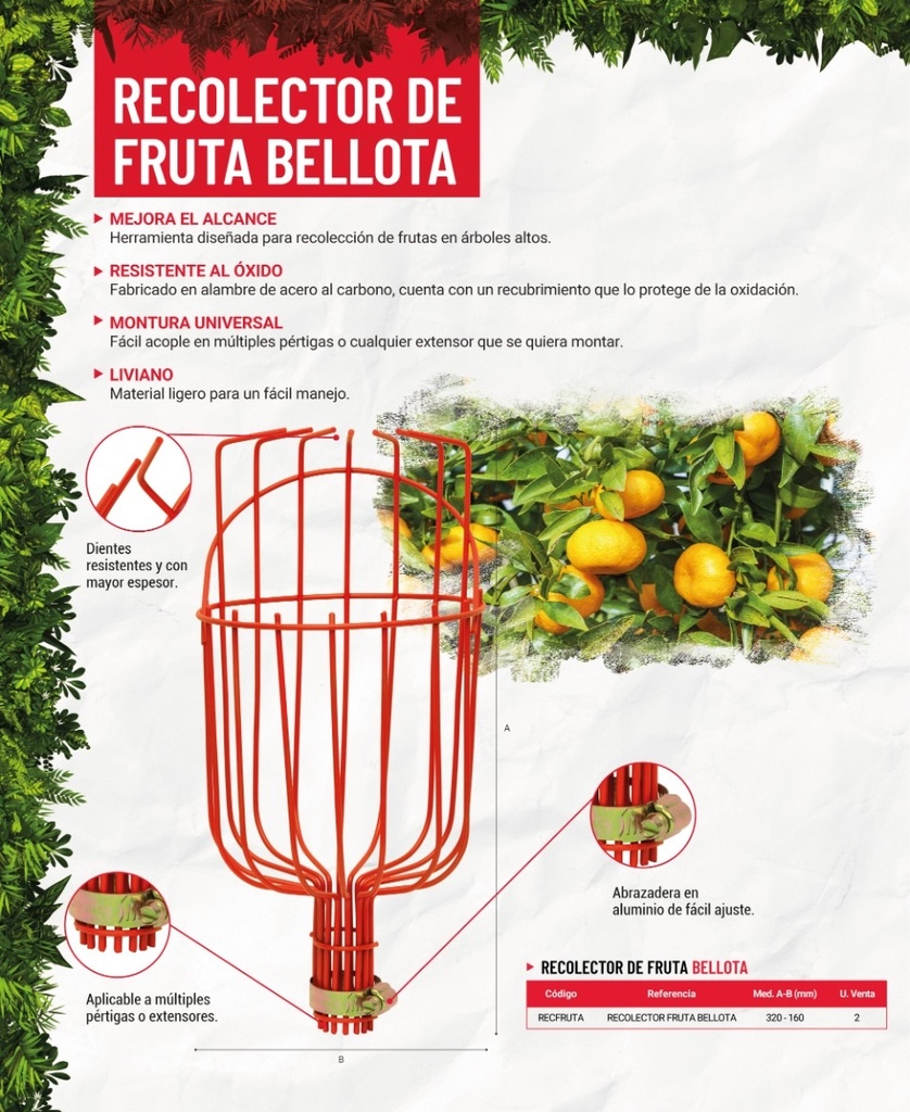 Recolector de frutas Bellota