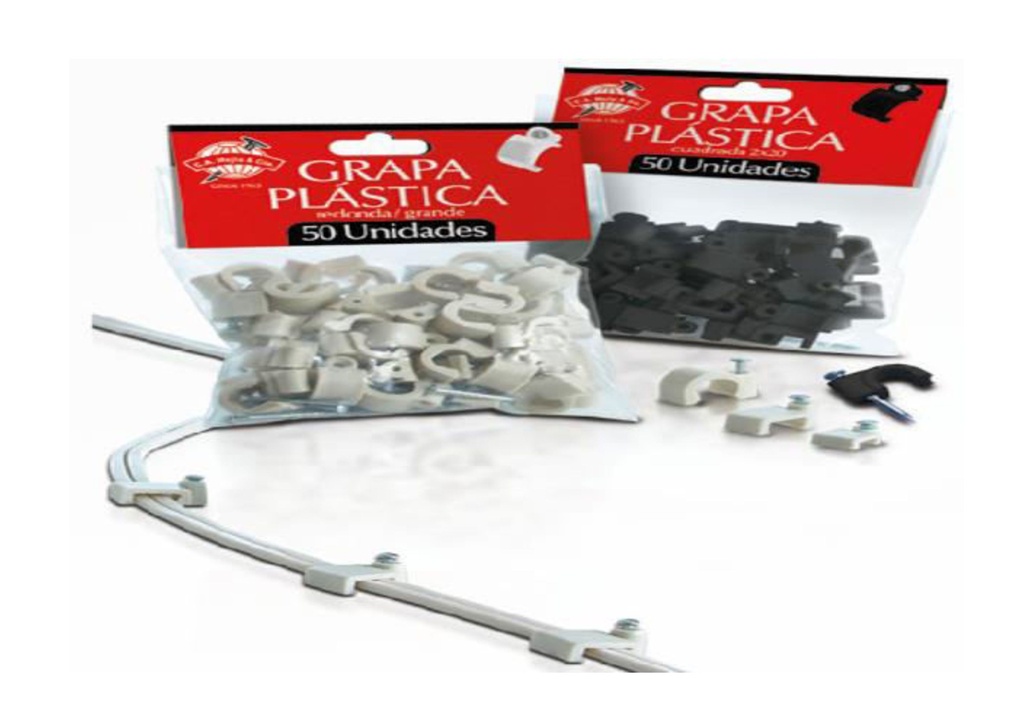 Grapa Plastica Cable CA Mejia