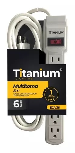 Toma Corriente Multiple Multitoma Titanium