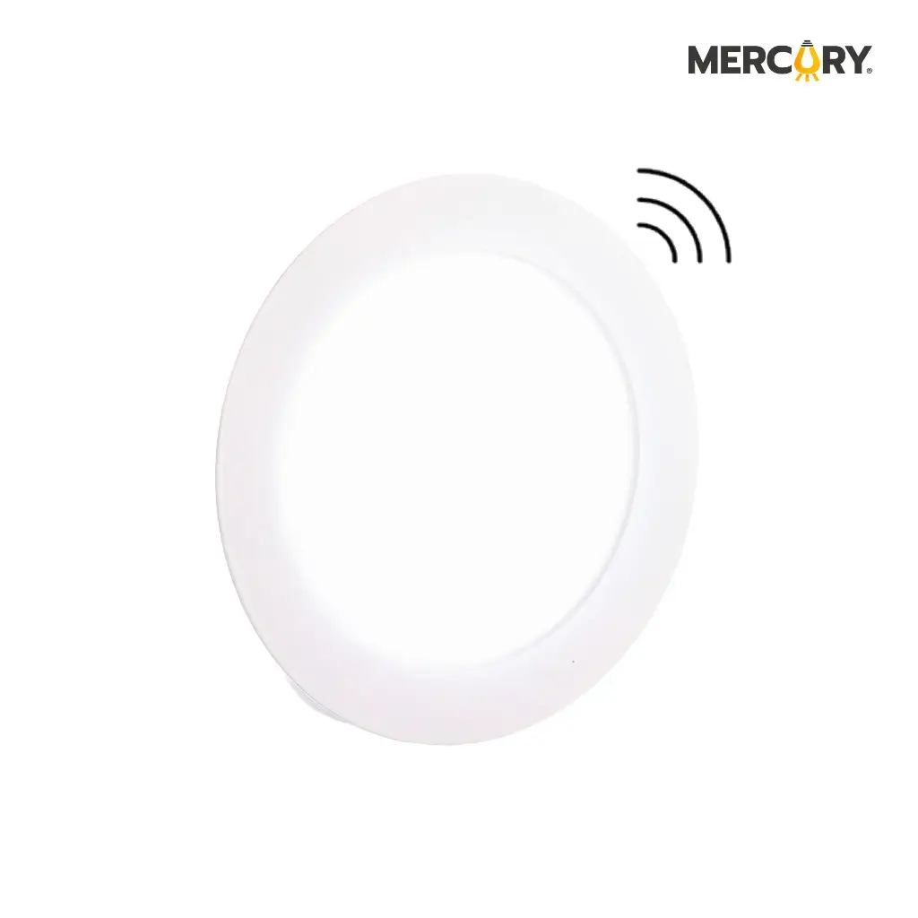 Panel Led Sensor Redondo Incrustar 18w 6500k Mercury