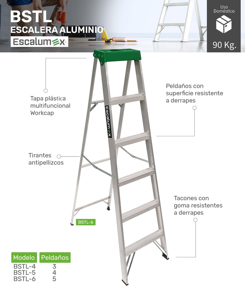Escalera aluminio Escalumex