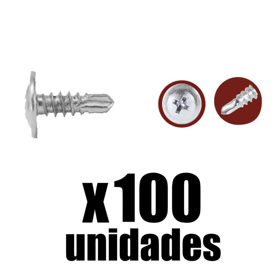 Tornillo Truss Punta Broca #8 Ado x 100u