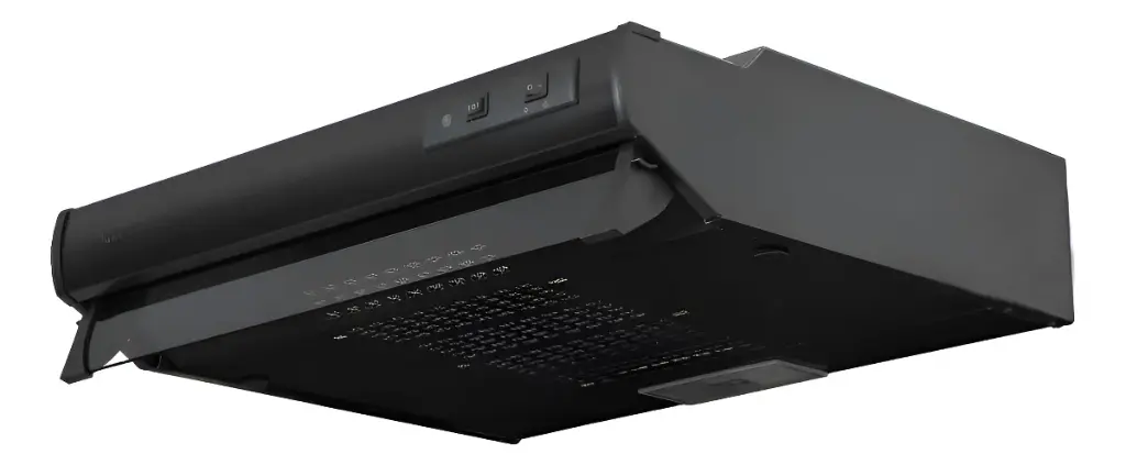 Campana Extractora 60cm 2 Velocidades Negro Challenger 