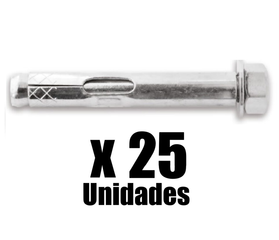 Chazo anclaje metalico tradicional x 25u CA Mejia