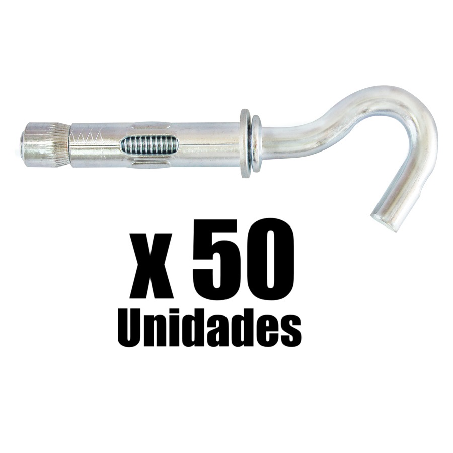 Chazo Anclaje Metalico Abierto CA Mejia x 50u