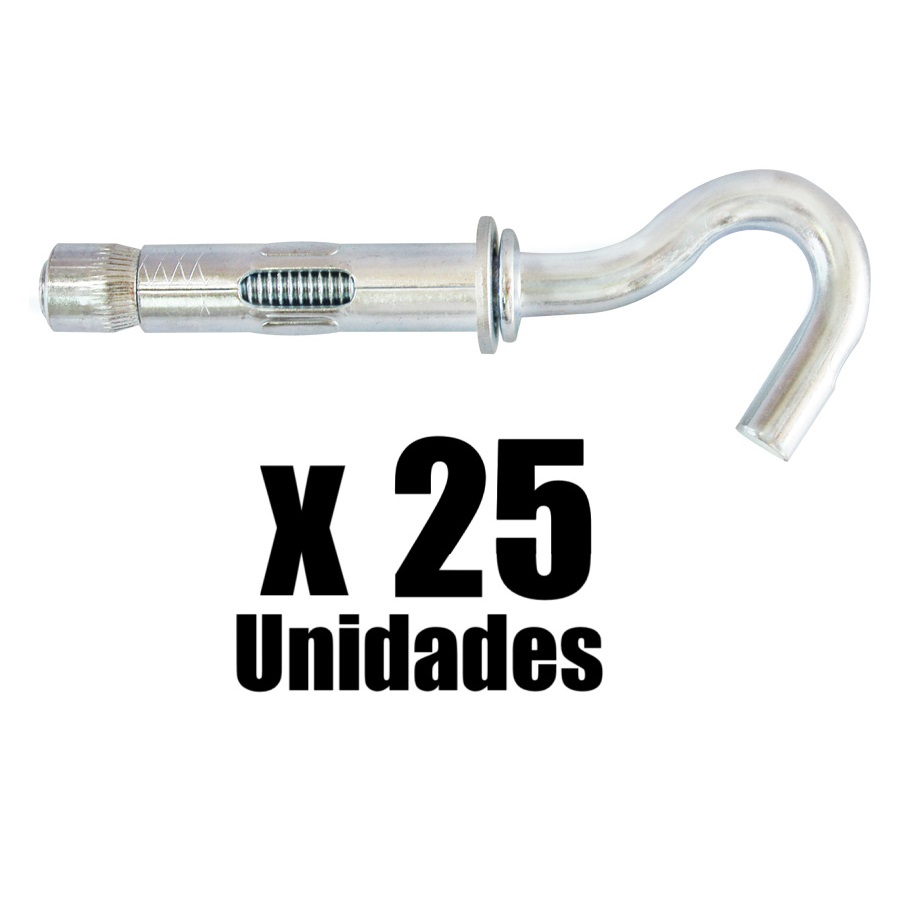 Chazo Anclaje Metalico Abierto CA Mejia x 25u