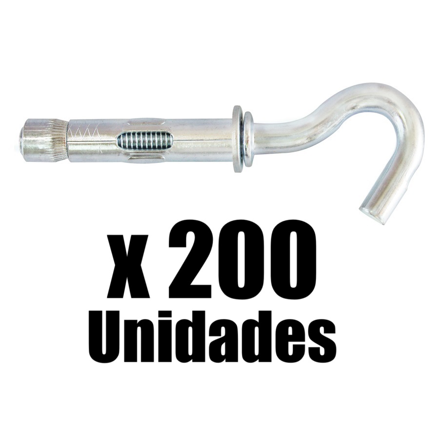 Chazo Anclaje Metalico Abierto 1/2 CA Mejia x 200u