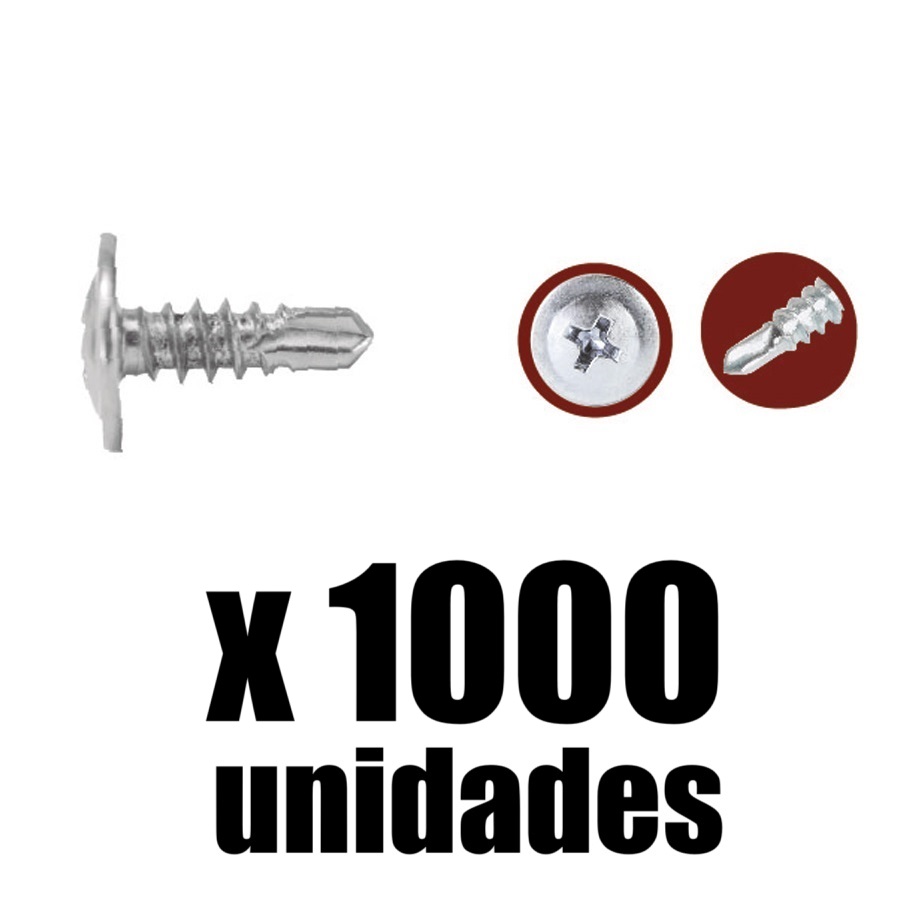 Tornillo Truss punta broca 8X3/4 x 1000u CA Mejia