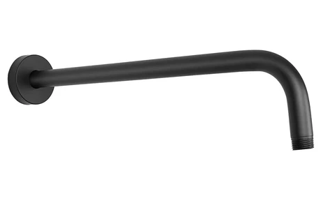 Brazo ducha regadera negro Mercury
