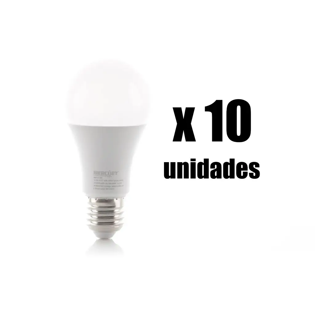 Bombillo Led E27 6500K Mercury x 10 Und