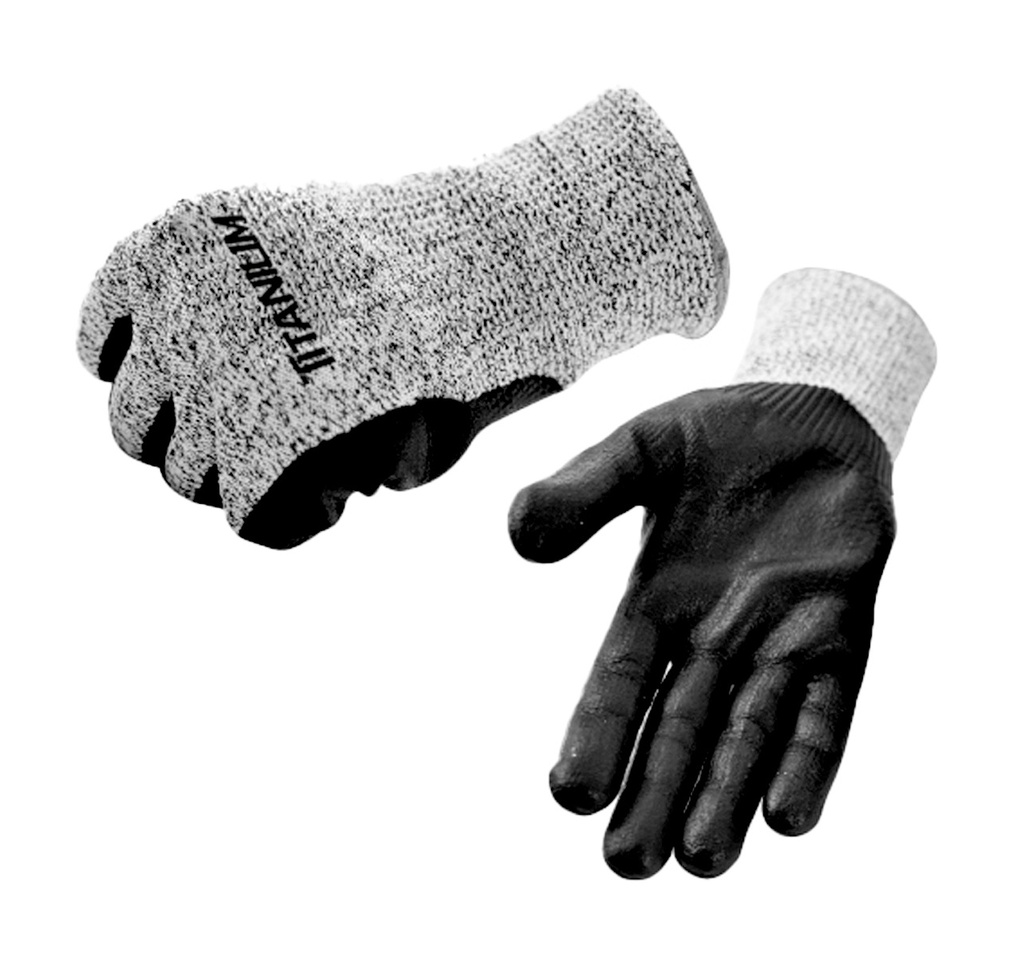 Guante Anticorte Nivel 5 Alta Calidad Negro Talla L Titanium