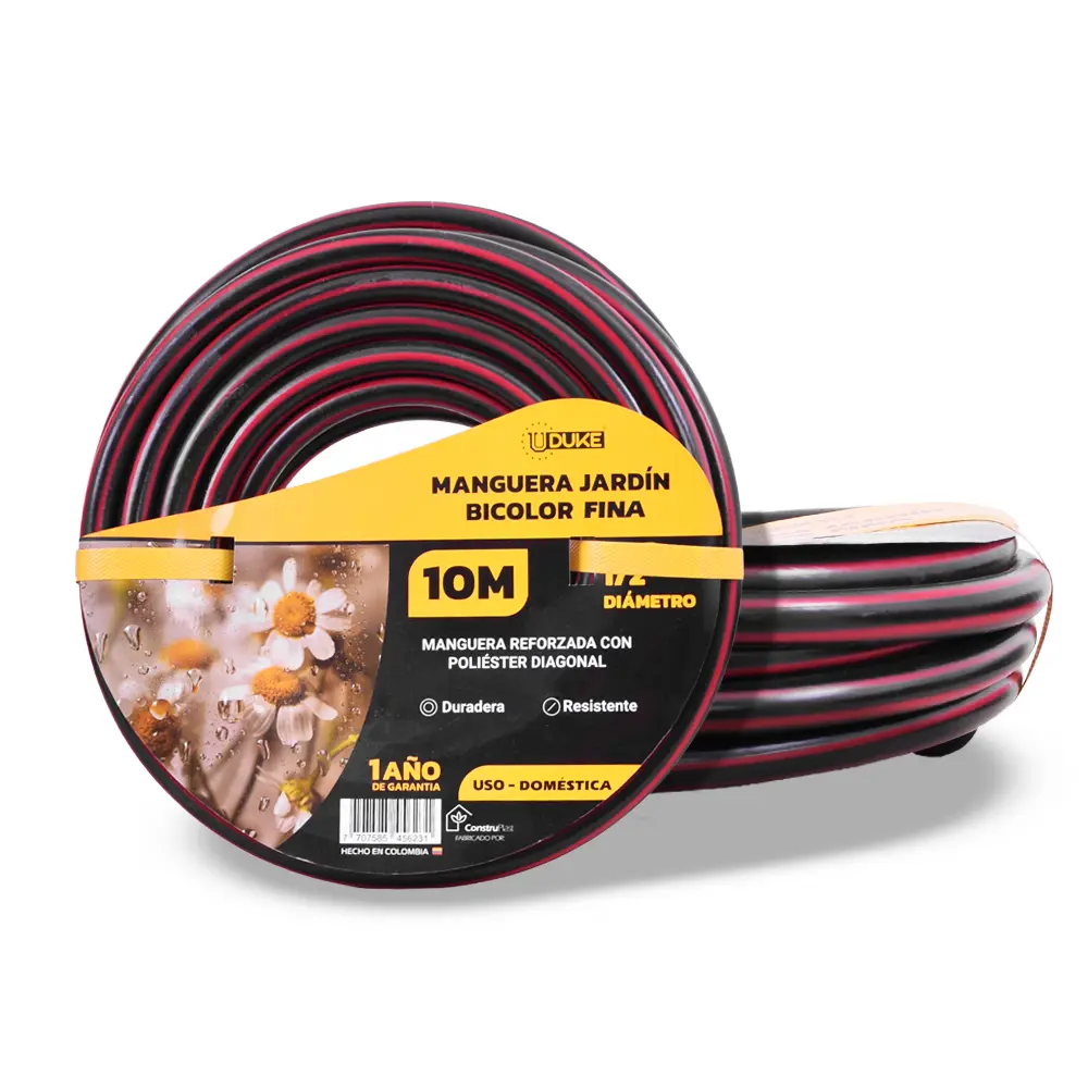 Manguera Jardin 1/2" Bicolor Acoplada Ado