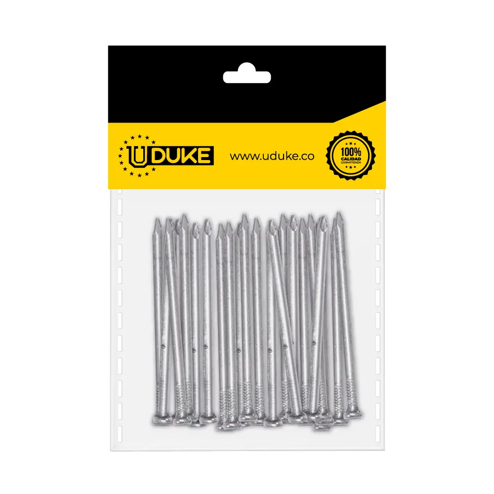 Puntilla Hierro Liso Con Cabeza Pack 24u