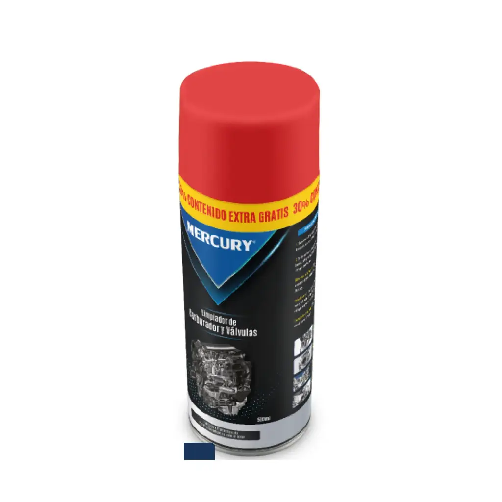 Limpiador De Carburador y Valvulas 500ml 30% Contenido Extra Gratis Mercury