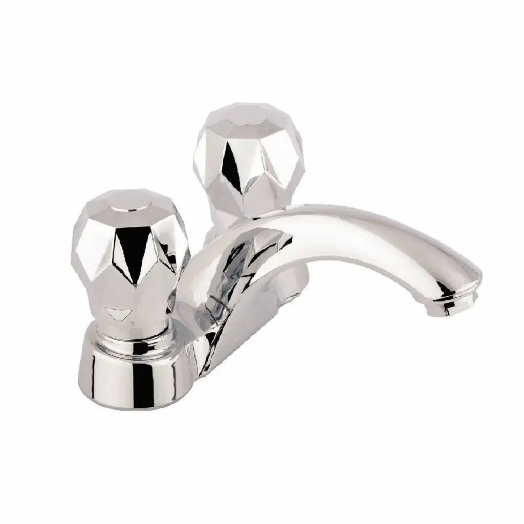 Mezclador Lavamanos 4" Cuerpo En Bronce Platino Gricol
