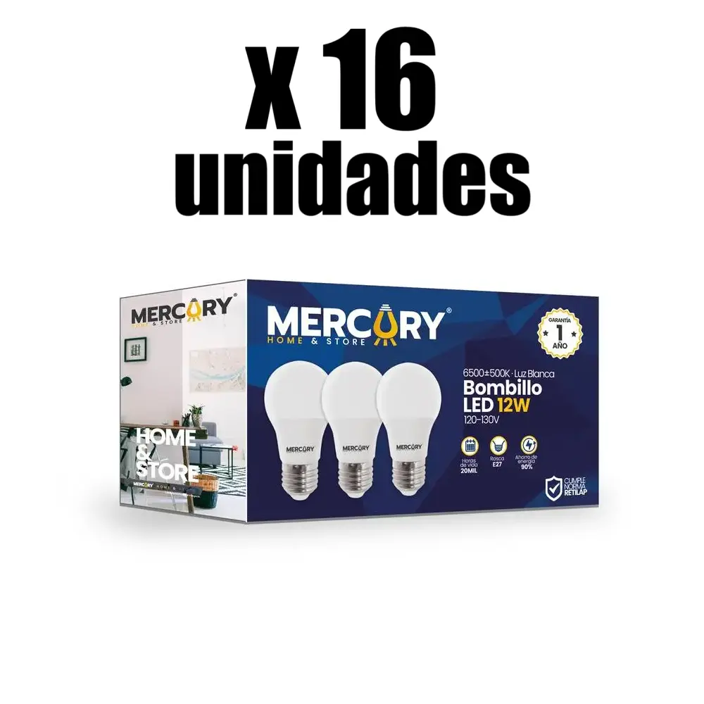 Bombillo Led Mercury - Oferta 9w x 3u Caja de 16pq
