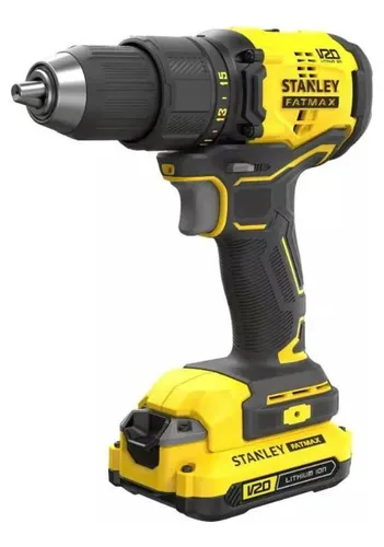 Taladro Inalámbrico Atornillador 1/2 20v + 2 Baterías y Cargador Stanley