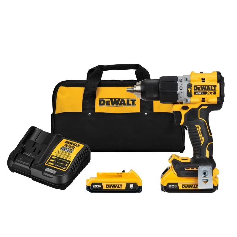 Taladro inalámbrico percutor XR 20v 1/2 + 2 baterias y cargador Dewalt