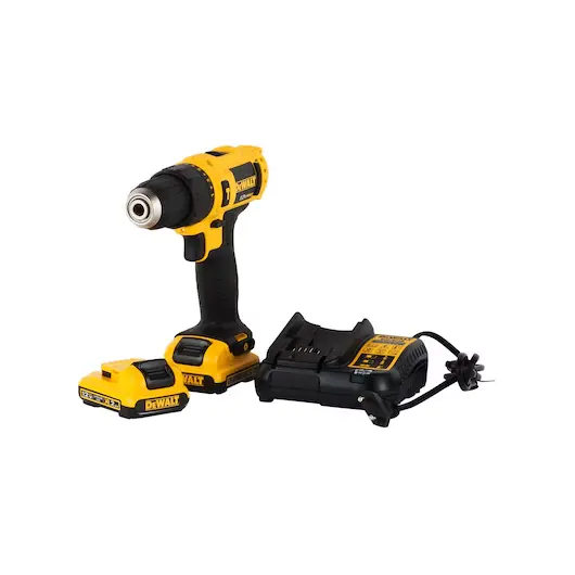 Taladro inalámbrico percutor 12v 3/8 + 2 baterias Max y cargador Dewalt
