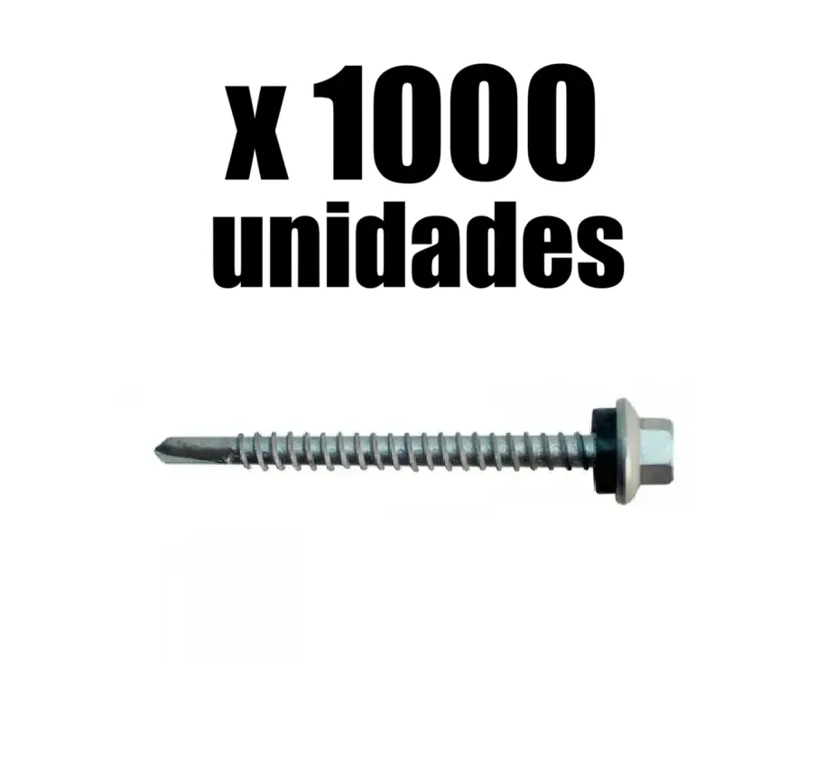 Tornillo Cubierta Autoperforante 12x1.1/2  x 1000u
