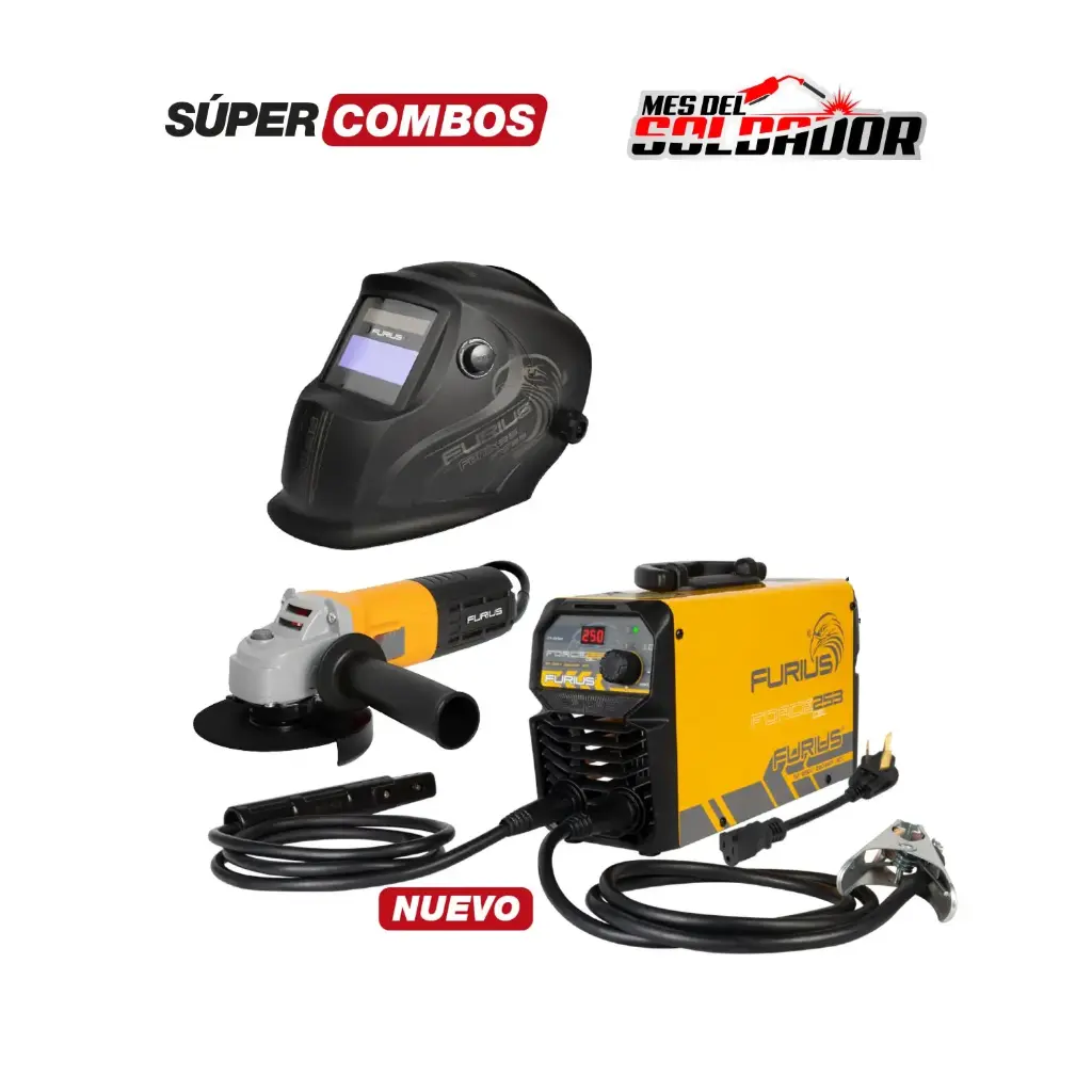 Combo Soldador FW182CEL + Pulidora Fire71 + Careta Fenix 35 Furius