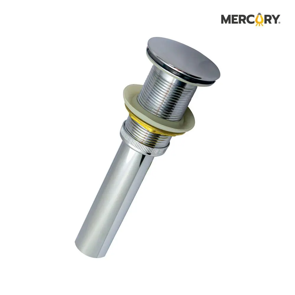 Desague Lavamanos 1.1/4" Push Tapon Grande Sin Rebose Mercury