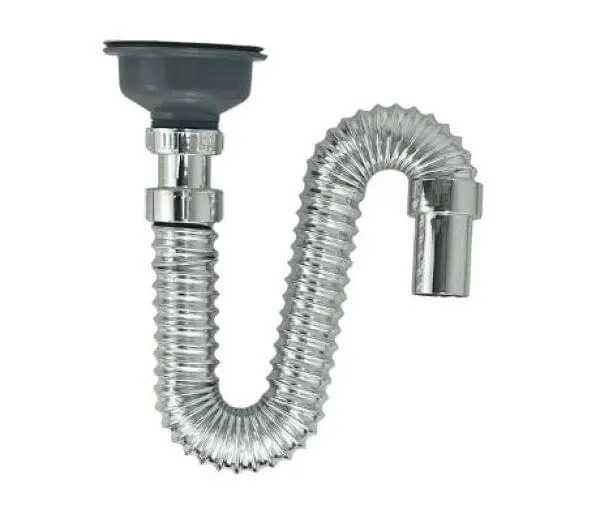 Sifon Flexible Lavaplatos Con Canastilla Mercury