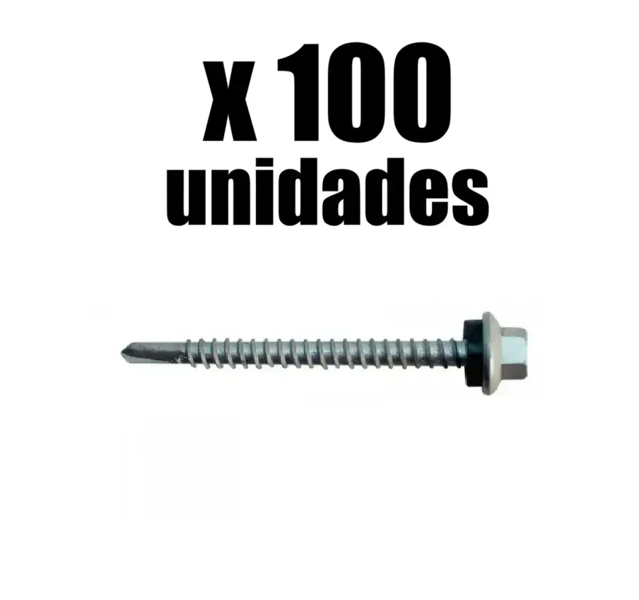 Tornillo Cubierta Autoperforante 12x2.1/2 x 100u