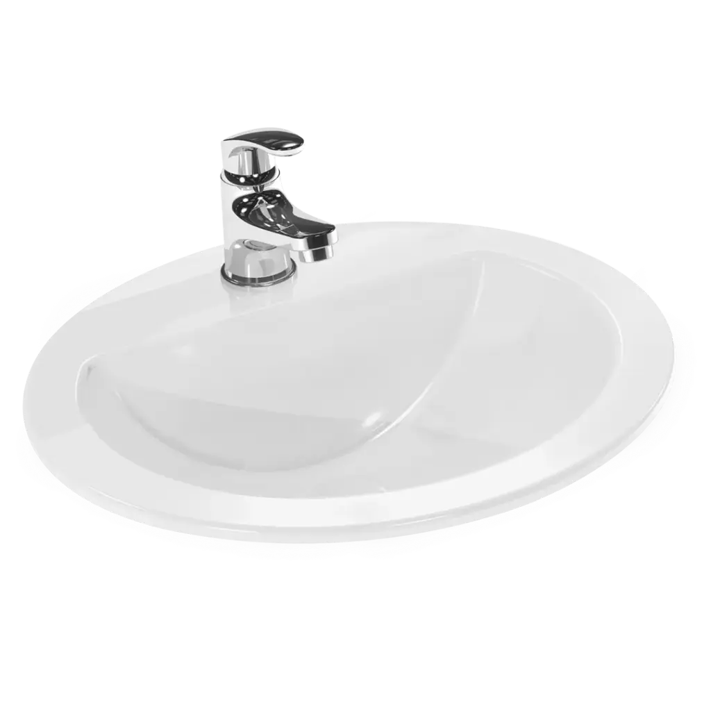 Lavamanos Porcelana Oval Roma Blanco