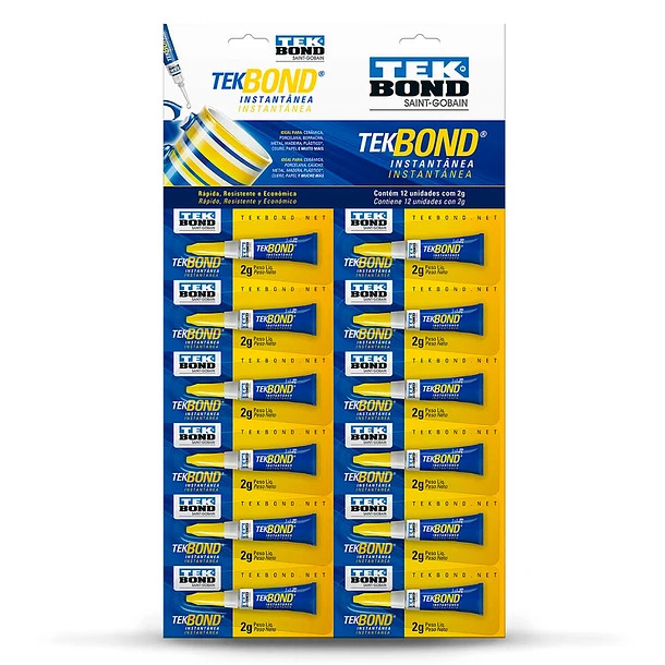 Adhesivo Instantaneo 2gr TekBond x 12u