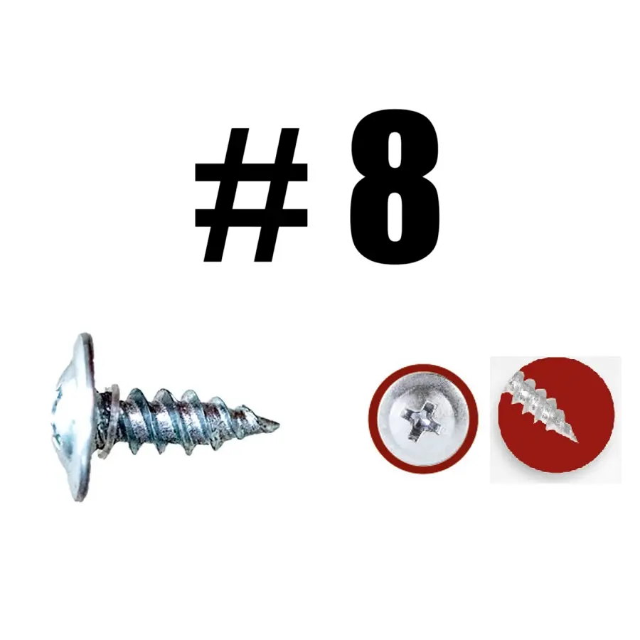 Tornillo Truss Punta Aguda #8