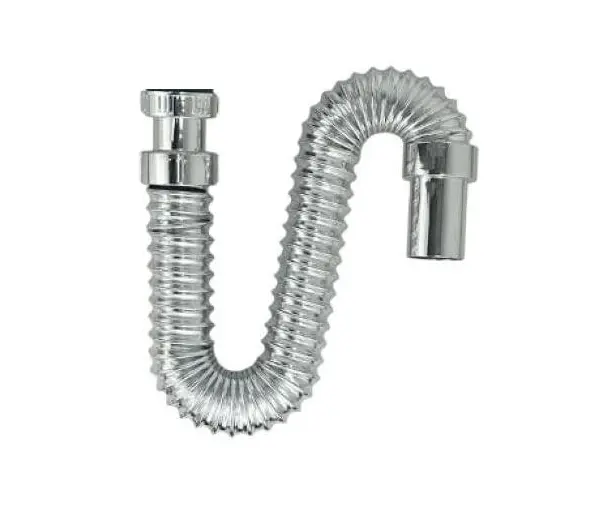 Sifon Flexible Sencillo Multiusos Cromado Mercury