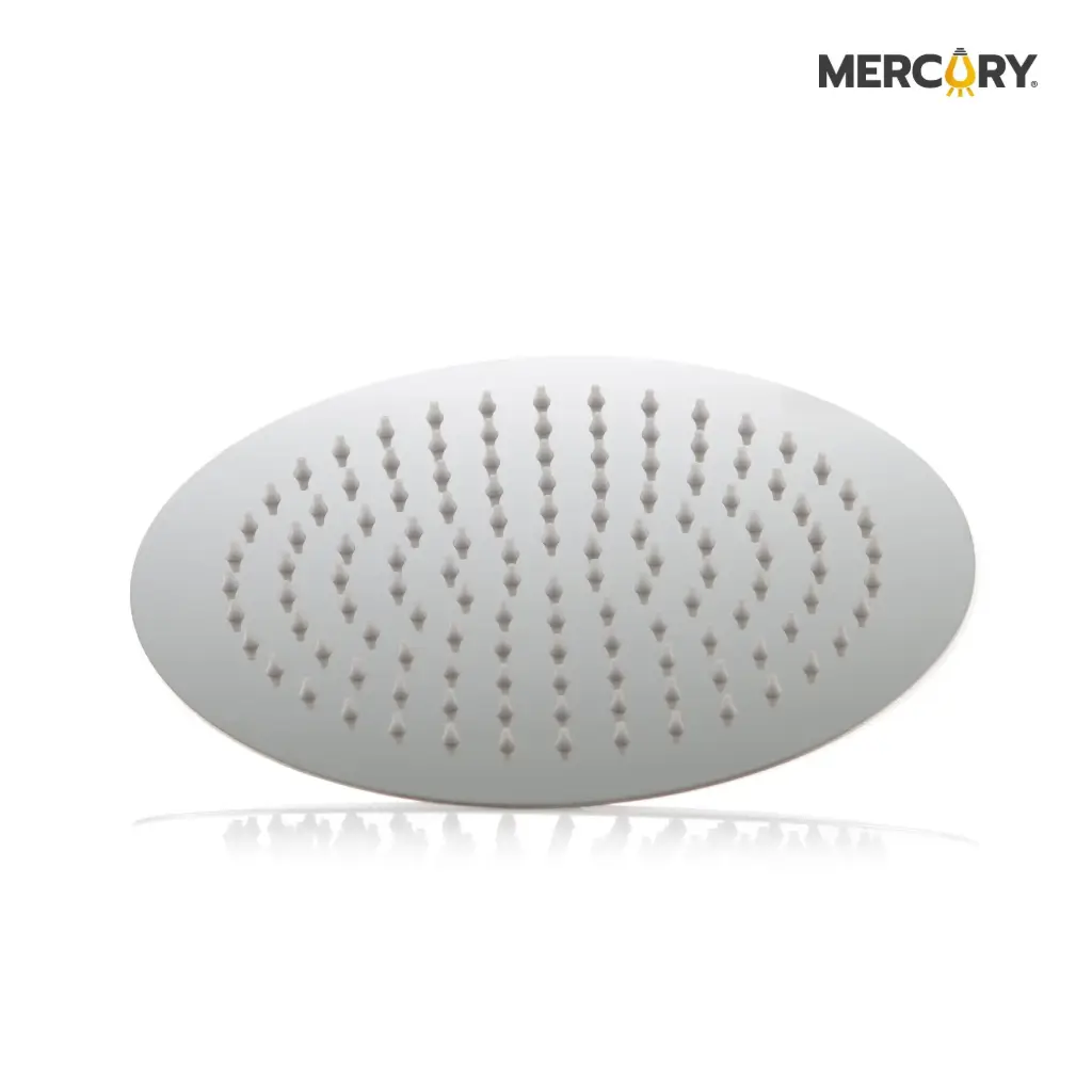 Ducha Agua Fria Redonda Acero Inoxidable De Lujo Mercury