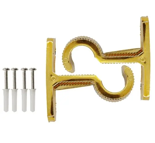 Soporte Cortinero Muro Dorado CT Ado x 2u
